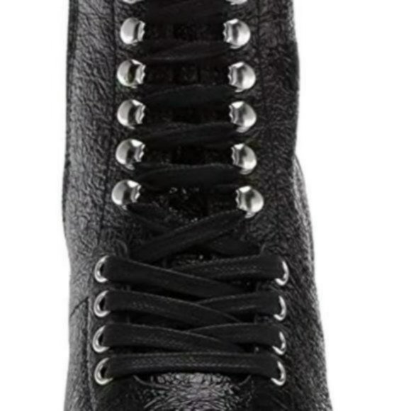 Vince Camuto Ermania Leather Platform Lace-up Bootie -7.5 - Picture 5 of 13